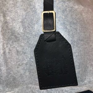 New Portland Leather luggage tag